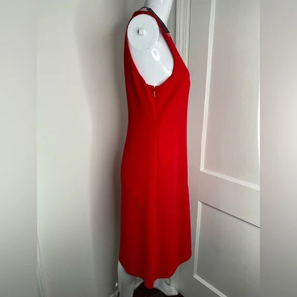 RACHEL ROY NWT Red Fit and Flare Designer Sleeveless Dress - Picture 7 of 12